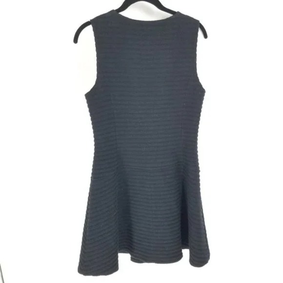 Theory Black Zipped V Neck Lined Shift Dress‎ Sayidres Leira Zip Front size 8 - Picture 11 of 15